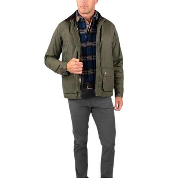 Tailor Vintage Heritage Men’s Forest Green Waxed Jacket Zip Up Jacket Medium - Picture 2 of 15